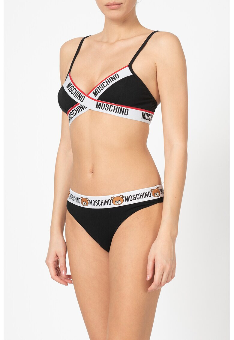 Moschino Сутиен с еластична лента с лого - Pepit.bg