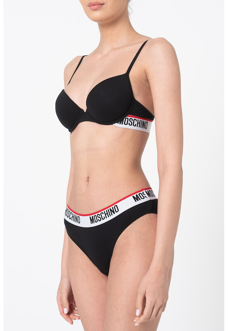 Moschino Сутиен с контрастно лого - Pepit.bg