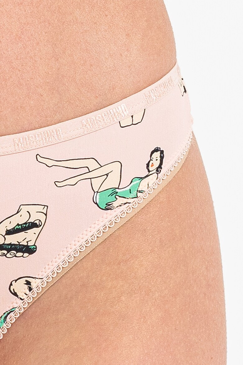 Moschino Танга с принт 3 чифта - Pepit.bg