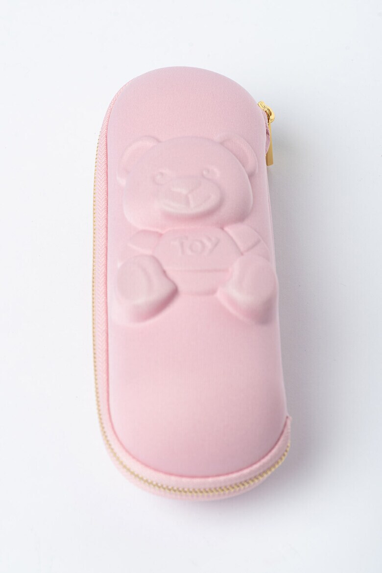 Moschino Телескопичен чадър Shadow Bear с лого - Pepit.bg