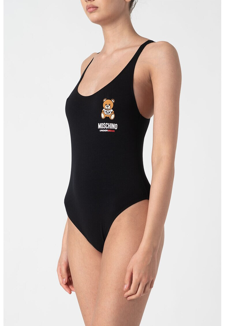 Moschino Топ тип боди с лого - Pepit.bg