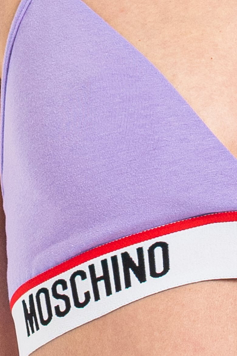 Moschino Триъгълен сутиен с лого - Pepit.bg