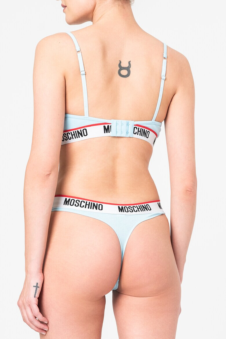 Moschino Триъгълен сутиен с лого - Pepit.bg