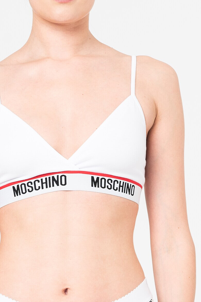 Moschino Триъгълен сутиен с лого - Pepit.bg