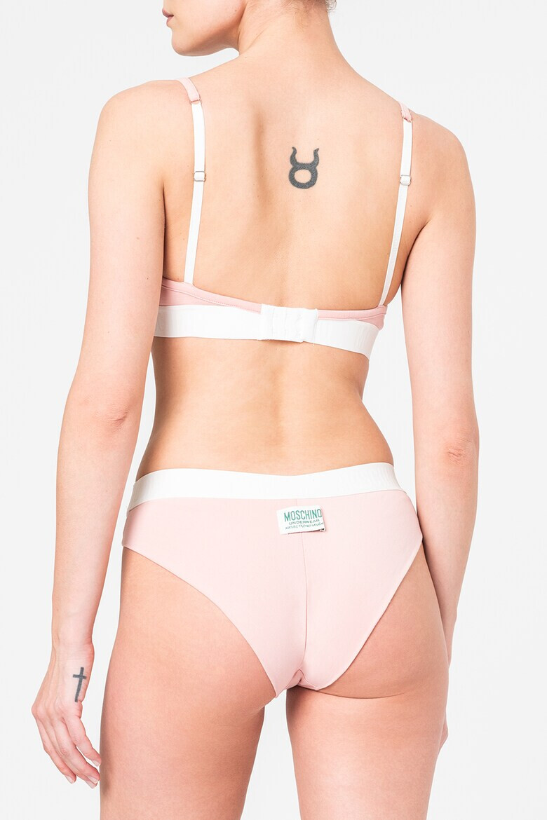Moschino Триъгълен сутиен с лого - Pepit.bg