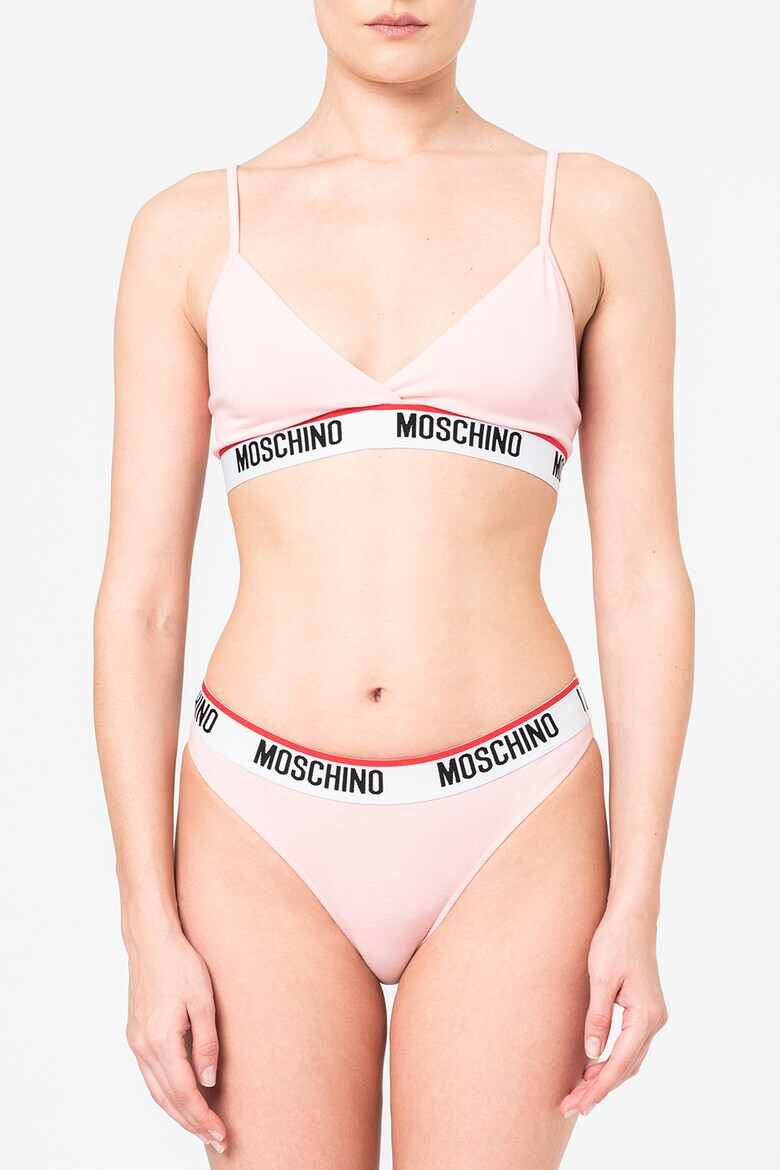 Moschino Триъгълен сутиен с лого - Pepit.bg