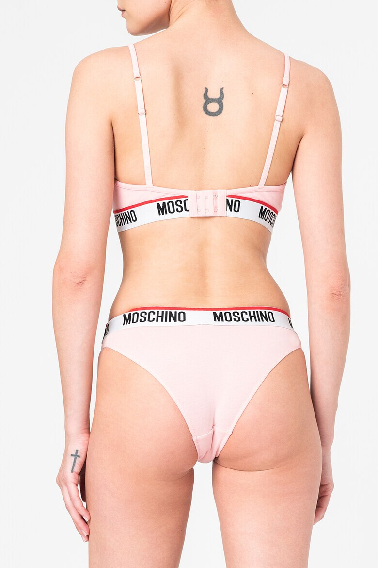 Moschino Триъгълен сутиен с лого - Pepit.bg