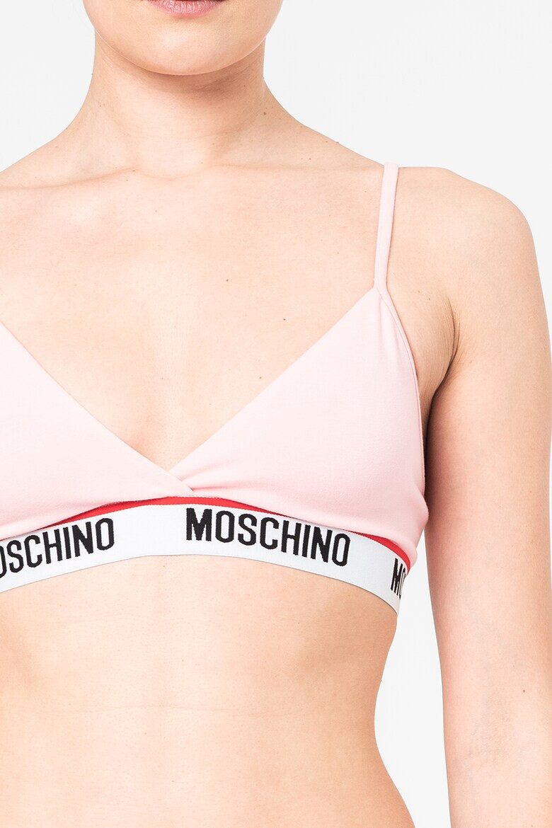 Moschino Триъгълен сутиен с лого - Pepit.bg