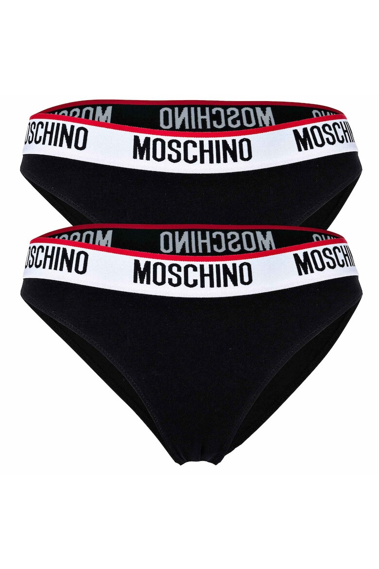 MOSCHINO Underwear Бикини с лого - 2 чифта - Pepit.bg