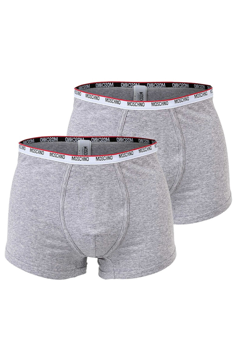 MOSCHINO Underwear Боксерки с еластична талия - 2 чифта - Сив - Pepit.bg