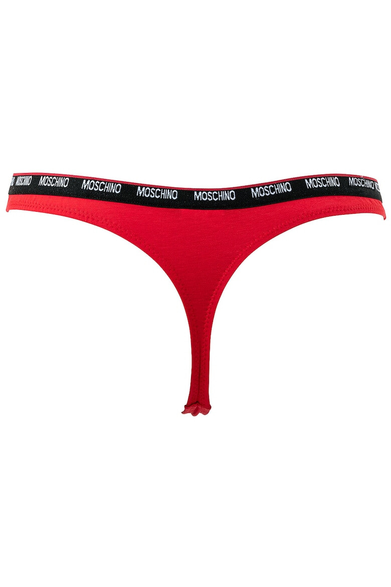 MOSCHINO Underwear Танга с лого на талията - Pepit.bg