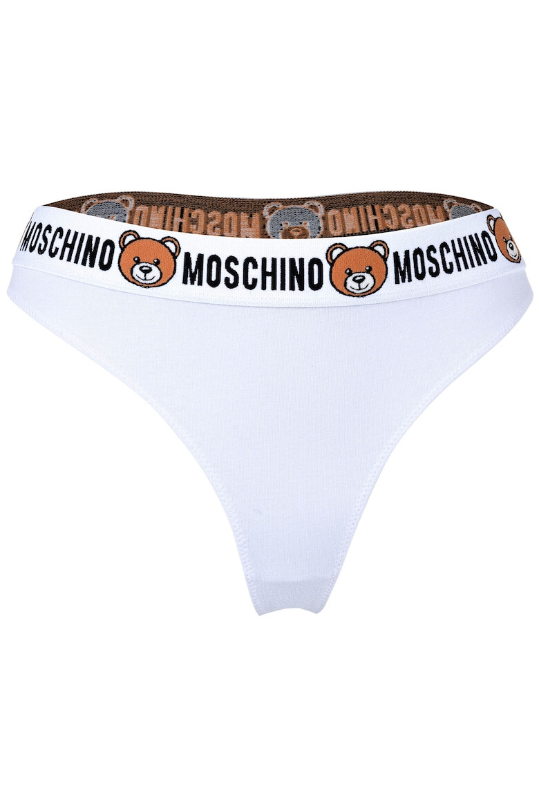 MOSCHINO Underwear Танга с лого на талията - 2 чифта - Pepit.bg