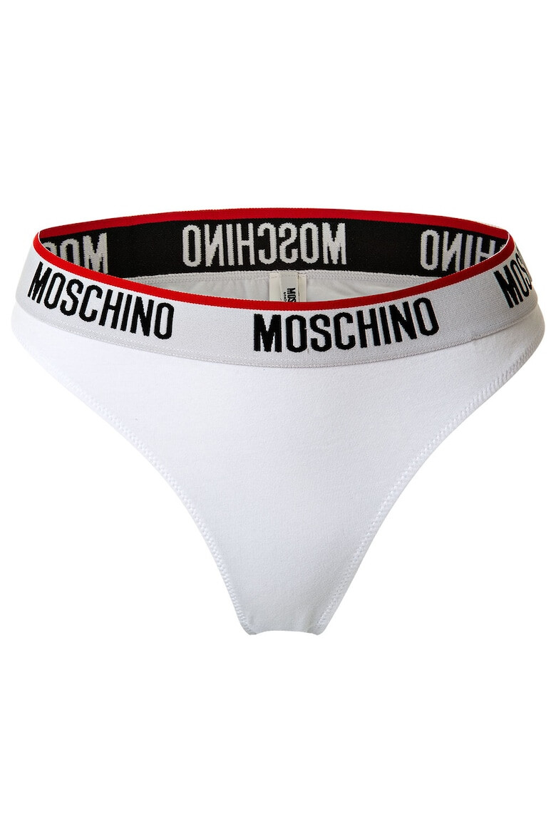 MOSCHINO Underwear Танга с лого на талията - 2 чифта - Pepit.bg