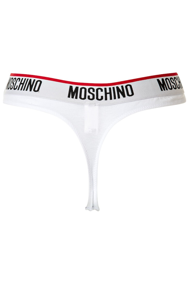 MOSCHINO Underwear Танга с лого на талията - 2 чифта - Pepit.bg