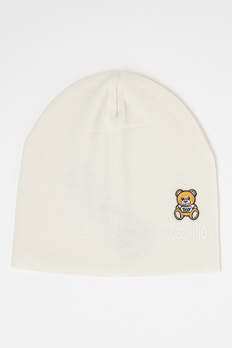 Moschino Вълнена шапка с бродирано лого - Pepit.bg