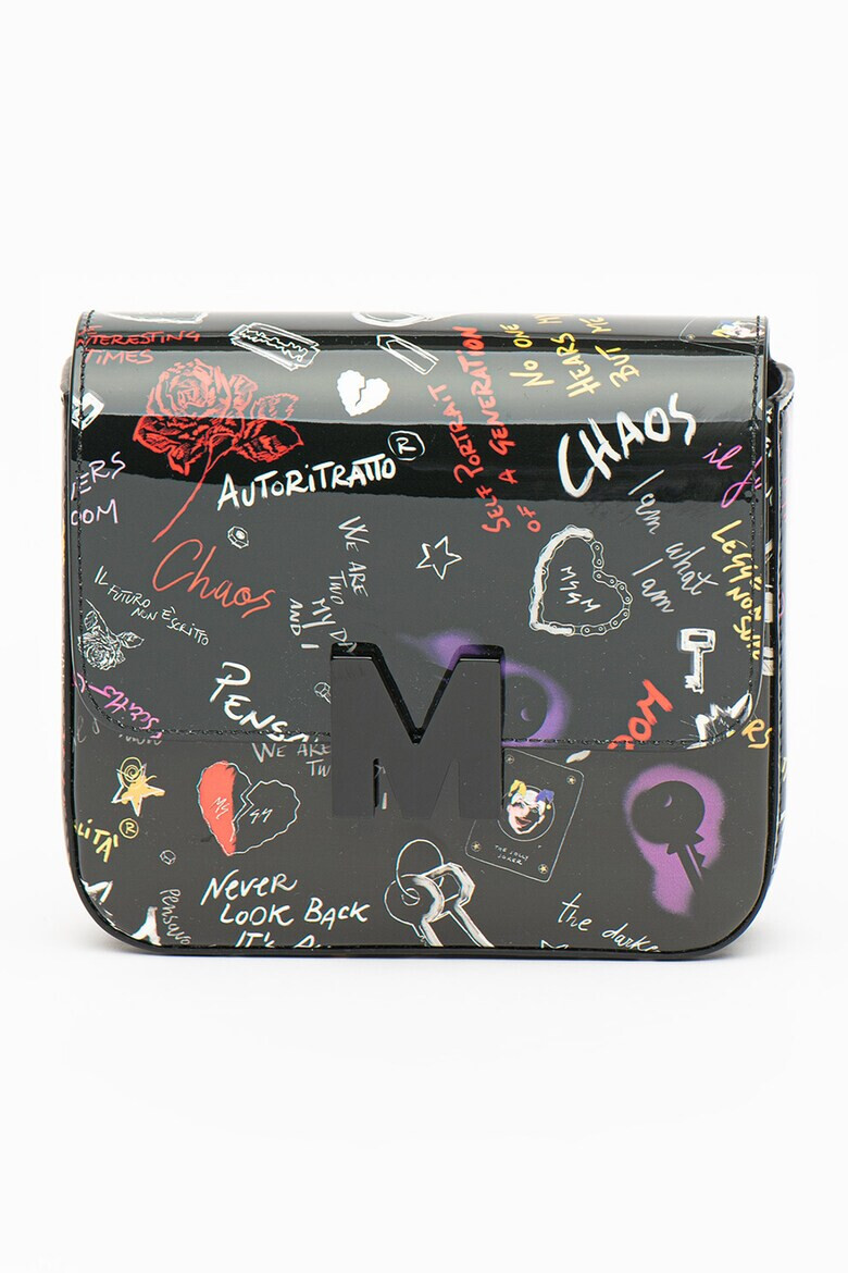 MSGM Кожена чанта с фигурален десен - Pepit.bg