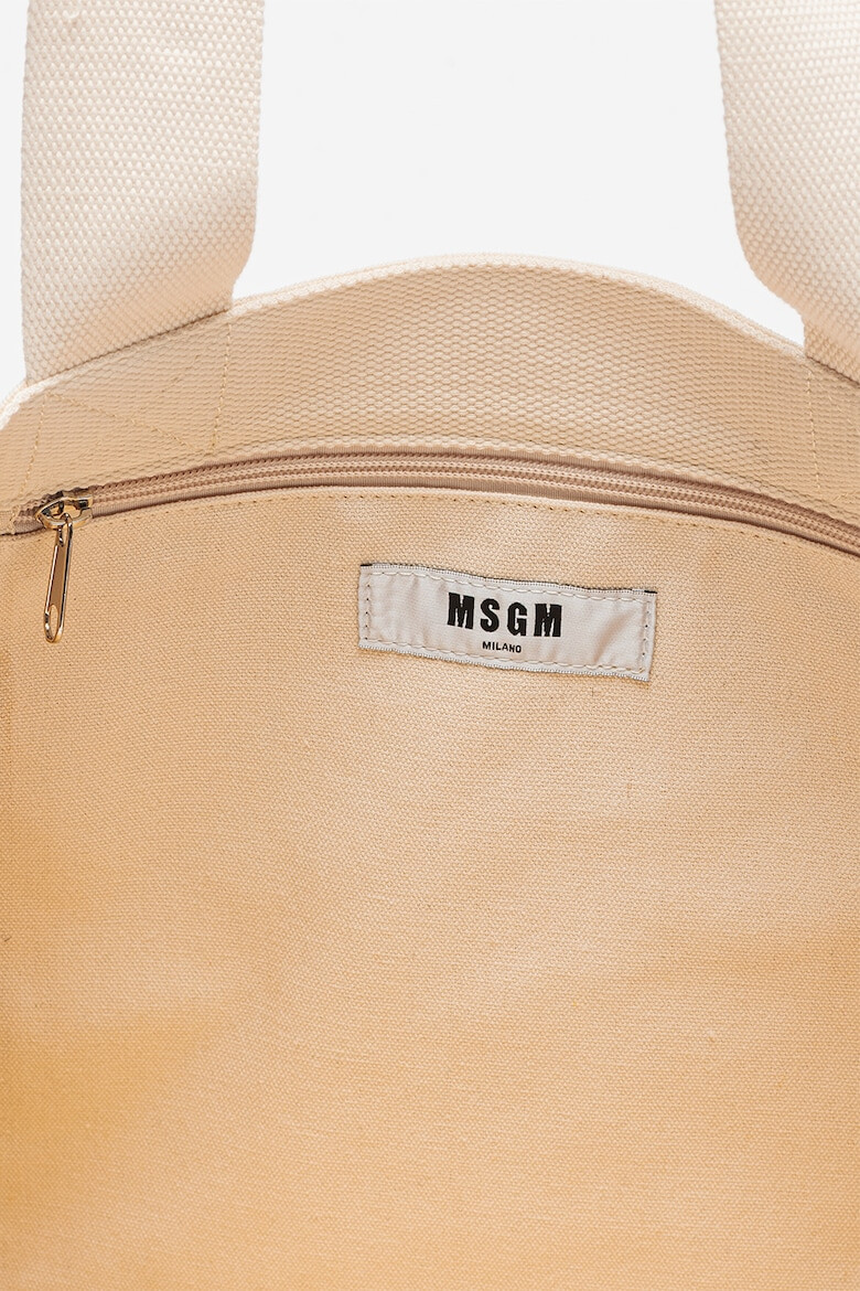 MSGM Памучна шопинг чанта с лого - Pepit.bg