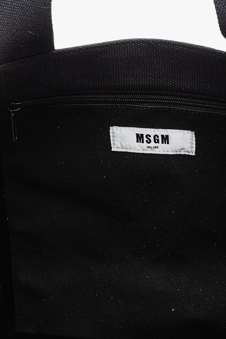 MSGM Памучна шопинг чанта с лого - Pepit.bg