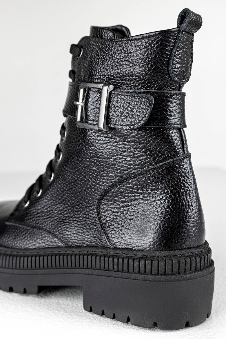MUSK Боти от кожа с цип - Pepit.bg