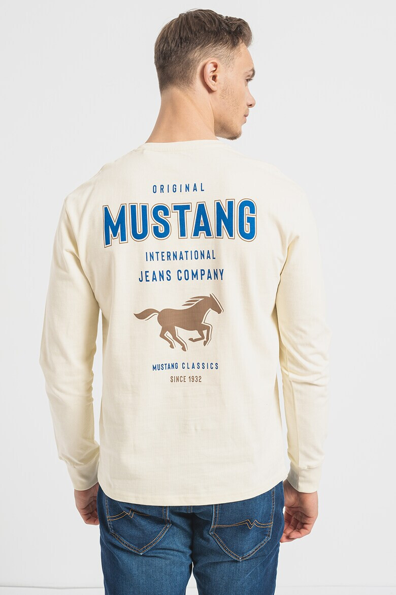 Mustang Памучна блуза на лога Adrian - Pepit.bg