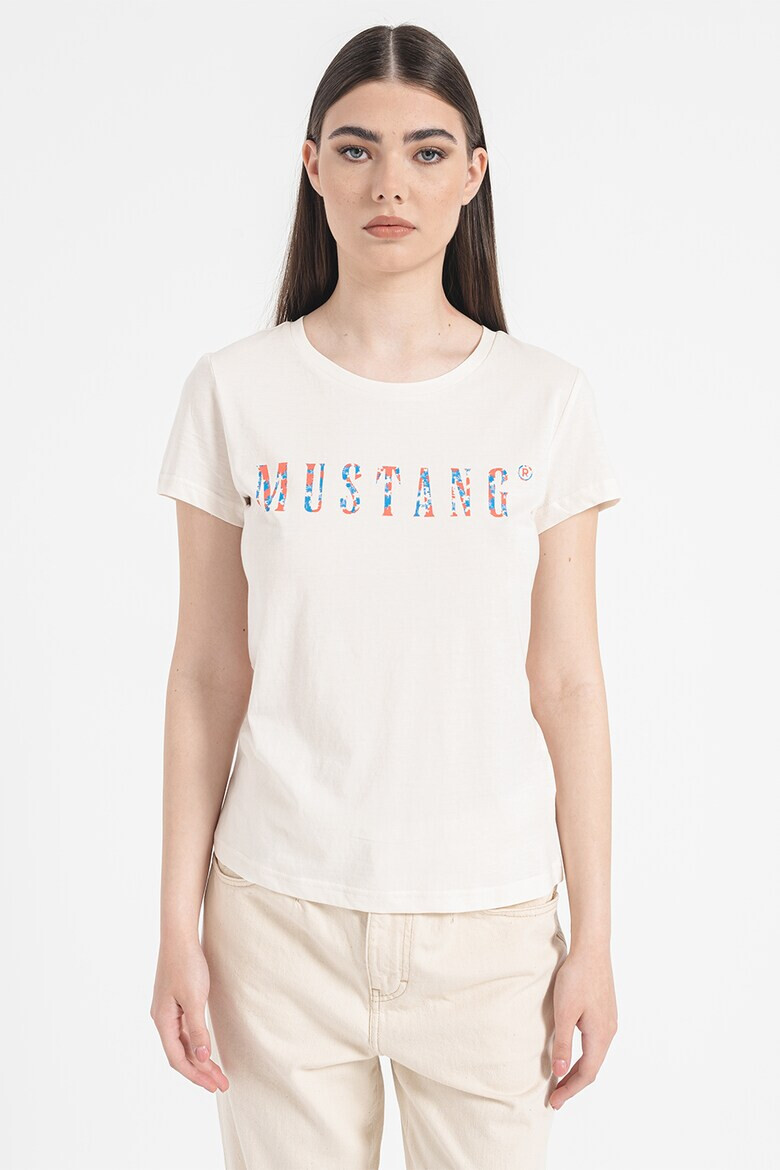 Mustang Памучна тениска Alexia с лого - Pepit.bg