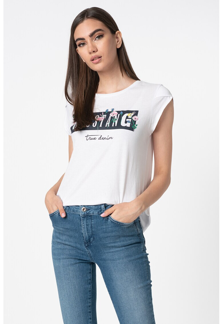 Mustang Тениска Alina с лого - Pepit.bg