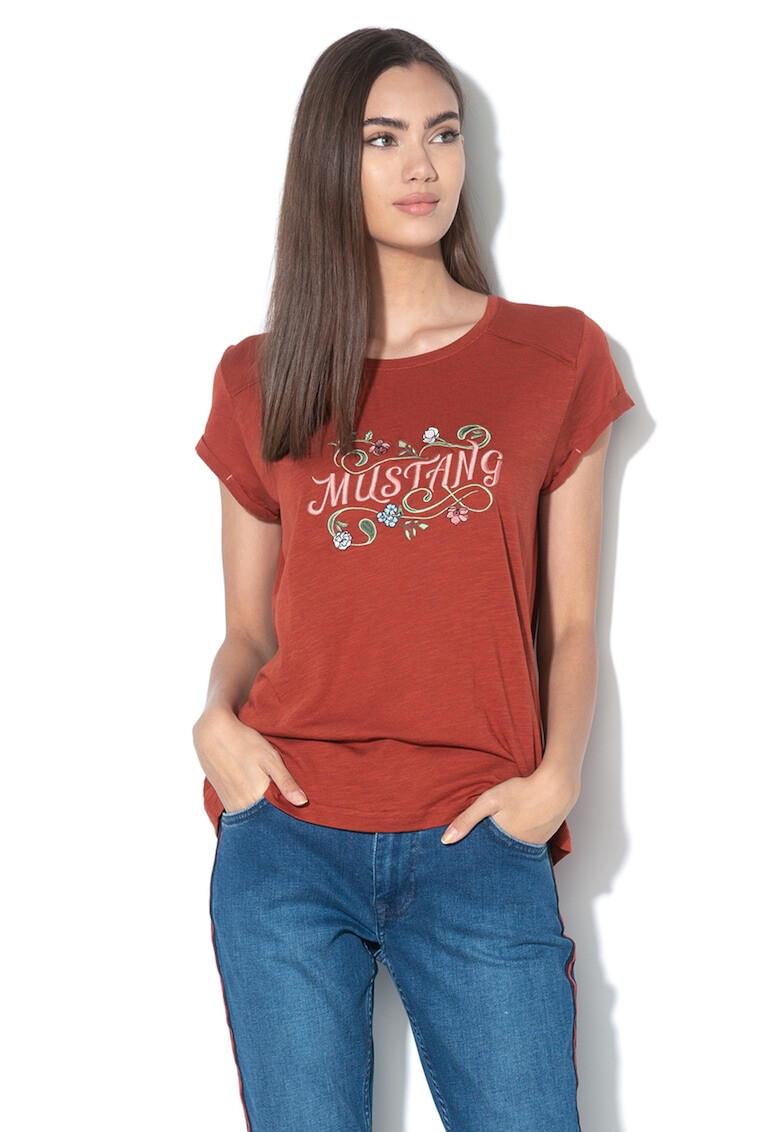 Mustang Тениска Audrey с лого - Pepit.bg