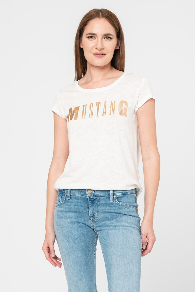 Mustang Тениска с модал Audrey с лого - Pepit.bg