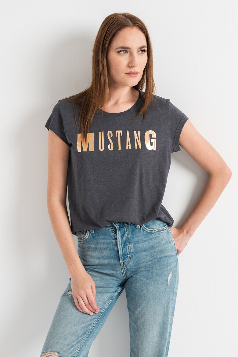 Mustang Тениска с модал Audrey с лого - Pepit.bg