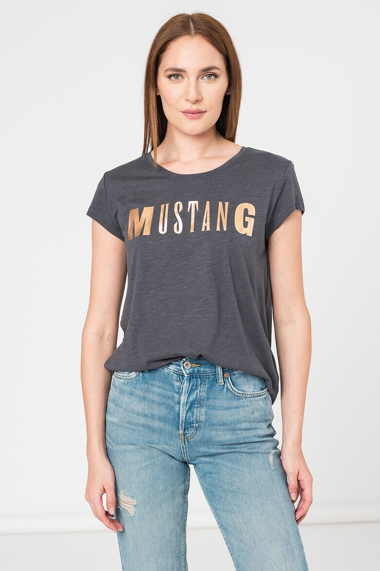Mustang Тениска с модал Audrey с лого - Pepit.bg