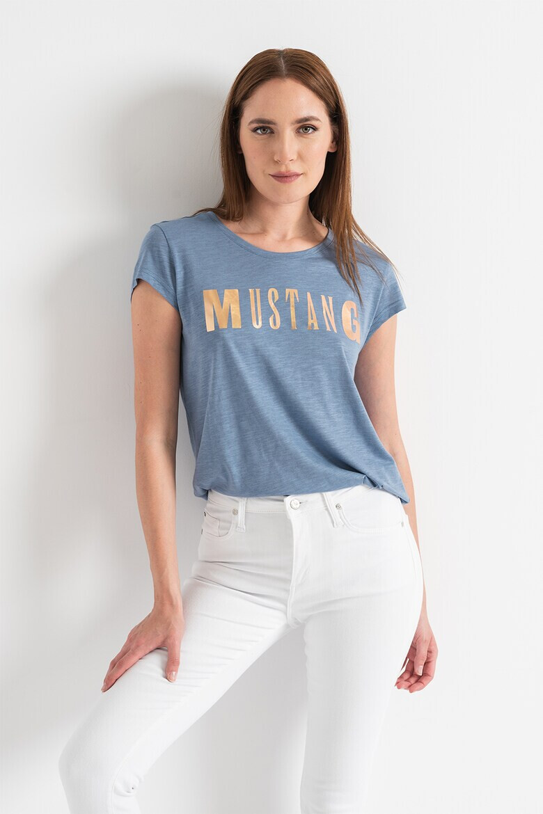 Mustang Тениска с модал Audrey с лого - Pepit.bg