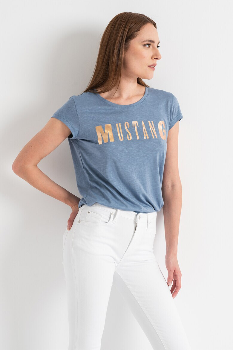 Mustang Тениска с модал Audrey с лого - Pepit.bg