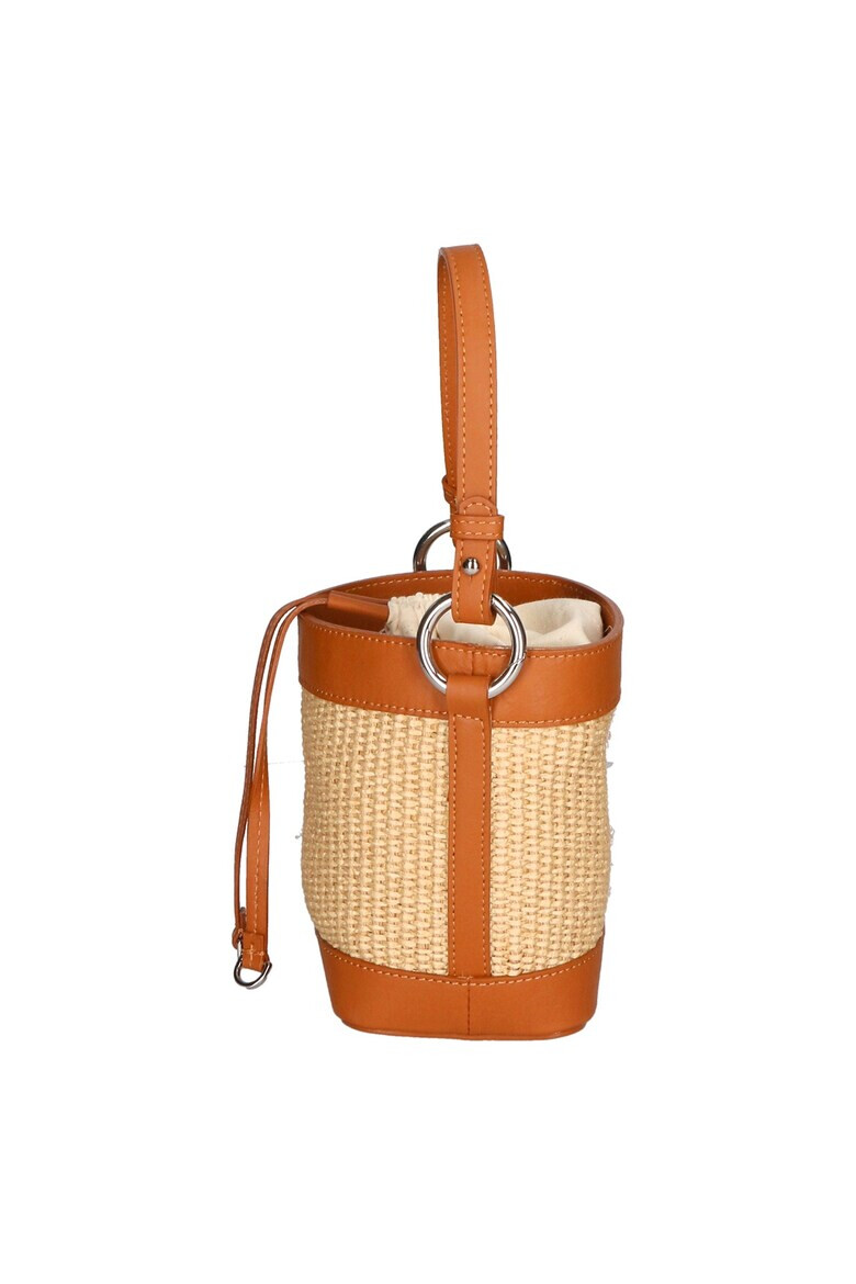 My-Best Bag Чанта с кожа - Кафяв - Pepit.bg