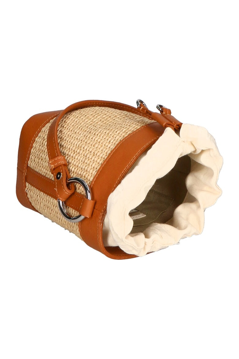 My-Best Bag Чанта с кожа - Кафяв - Pepit.bg