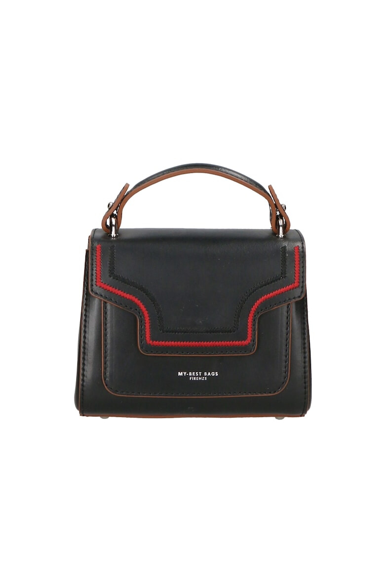 My-Best Bag Кожена чанта с капаче - Pepit.bg