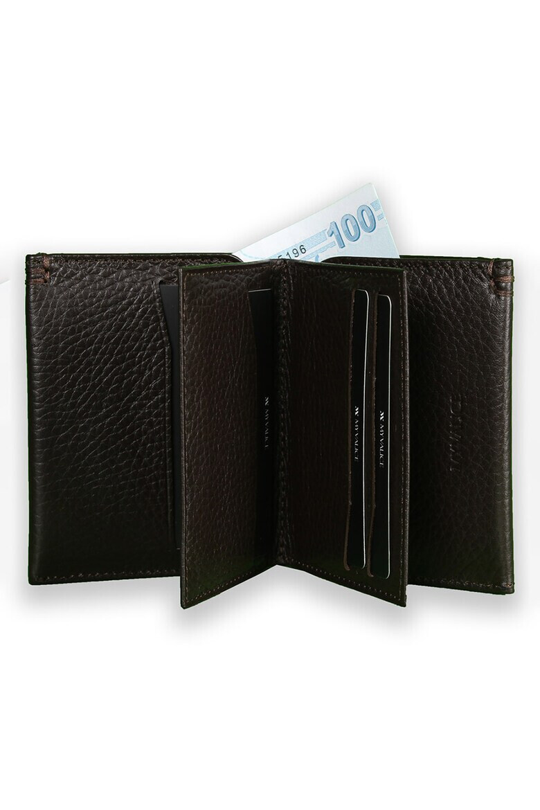 Myvalice Кожен портфейл с релеф - Pepit.bg
