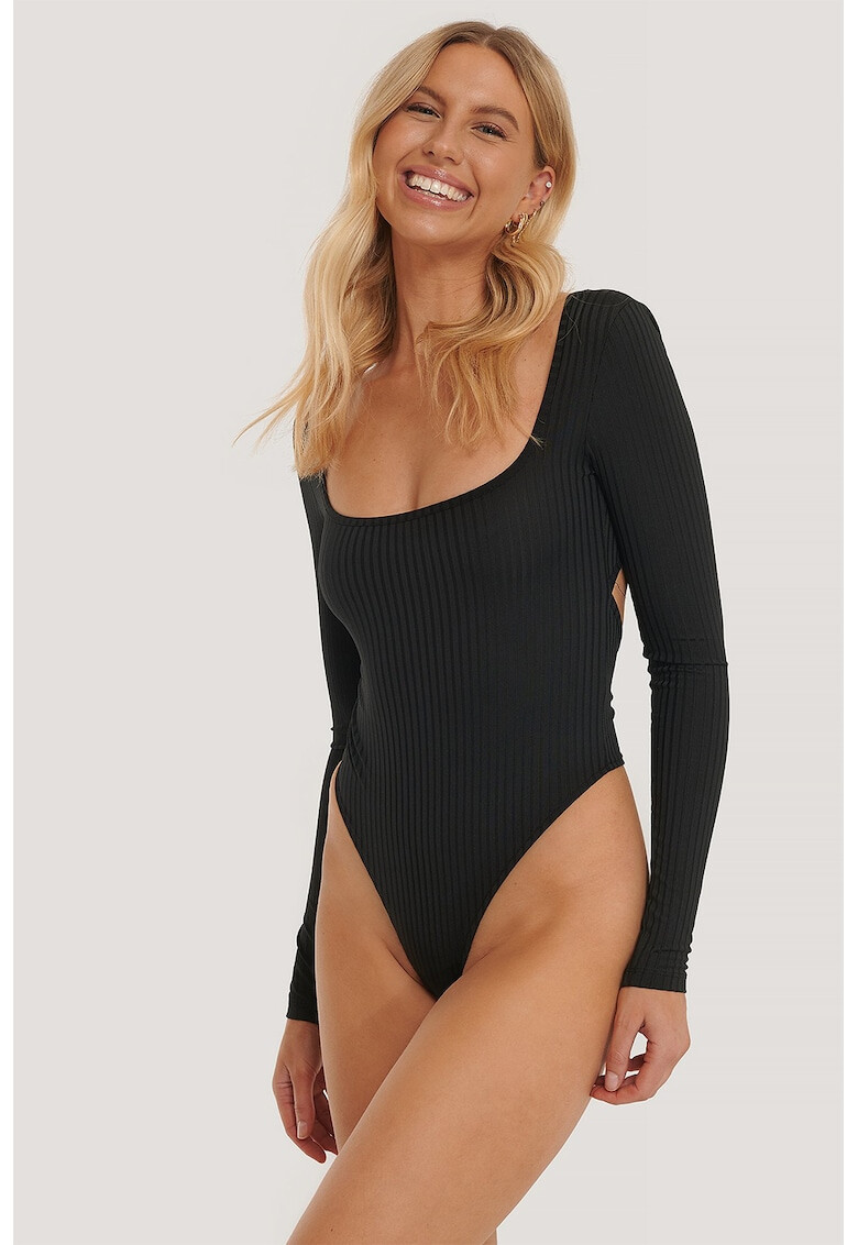 NA-KD Рипсено боди с танга - Pepit.bg