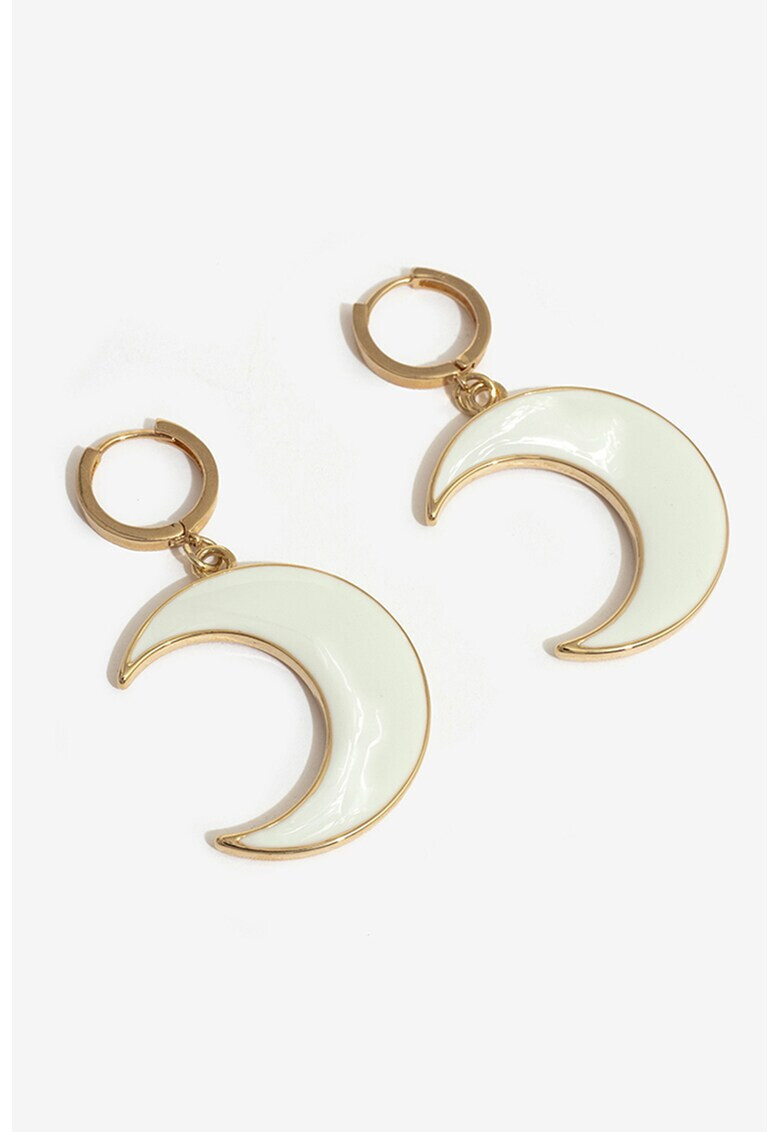 NALI Висящи обеци Crescent Moon - Pepit.bg