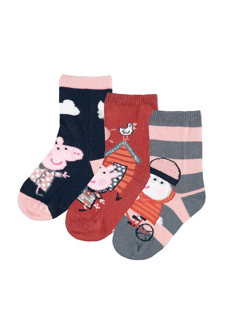 NAME IT Къси чорапи с шарка на Peppa Pig - 3 чифта - Pepit.bg