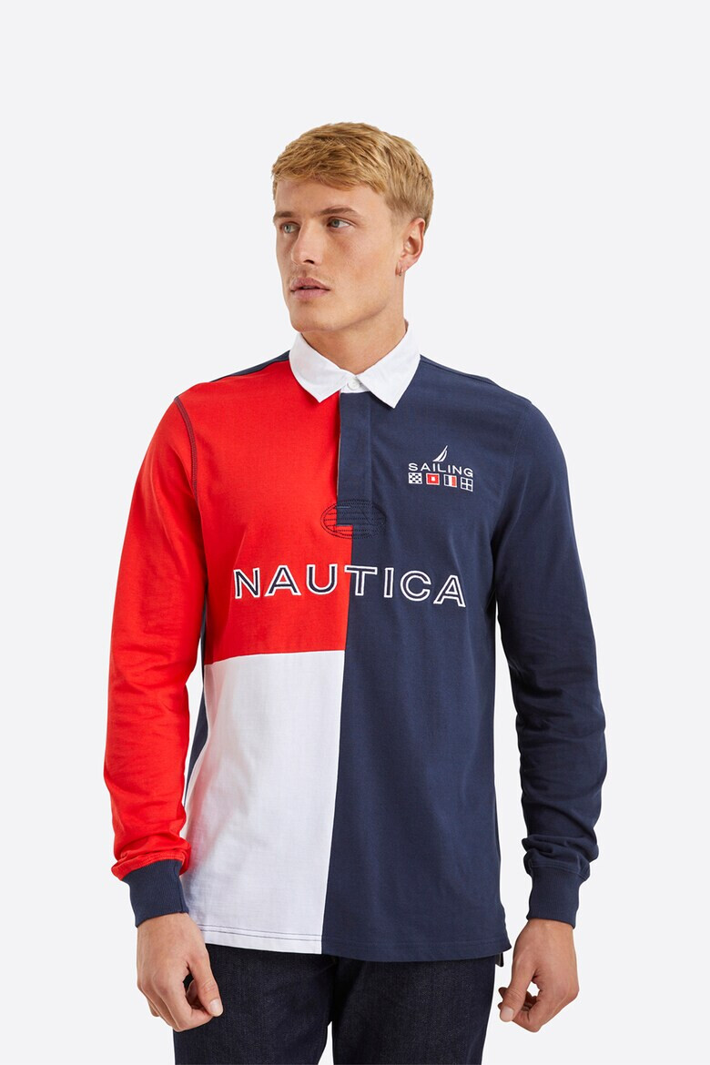 Nautica Блуза Nolan с яка и лого - Pepit.bg