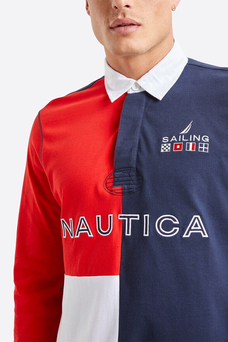 Nautica Блуза Nolan с яка и лого - Pepit.bg