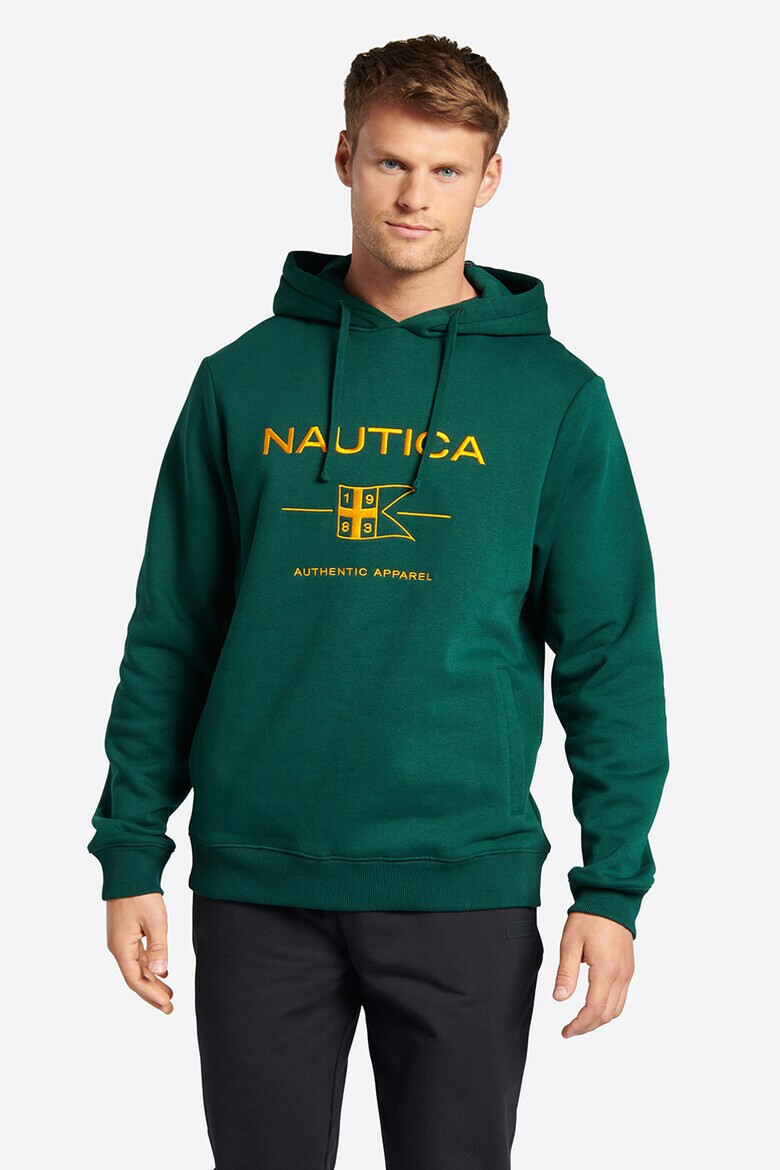 Nautica Худи с бродиран надпис - Pepit.bg