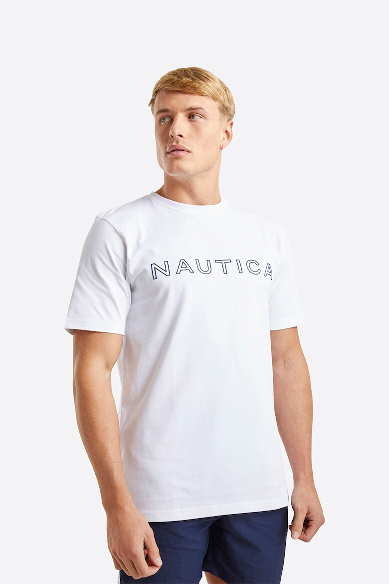 Nautica Памучна тениска Scuttle с лого - Pepit.bg