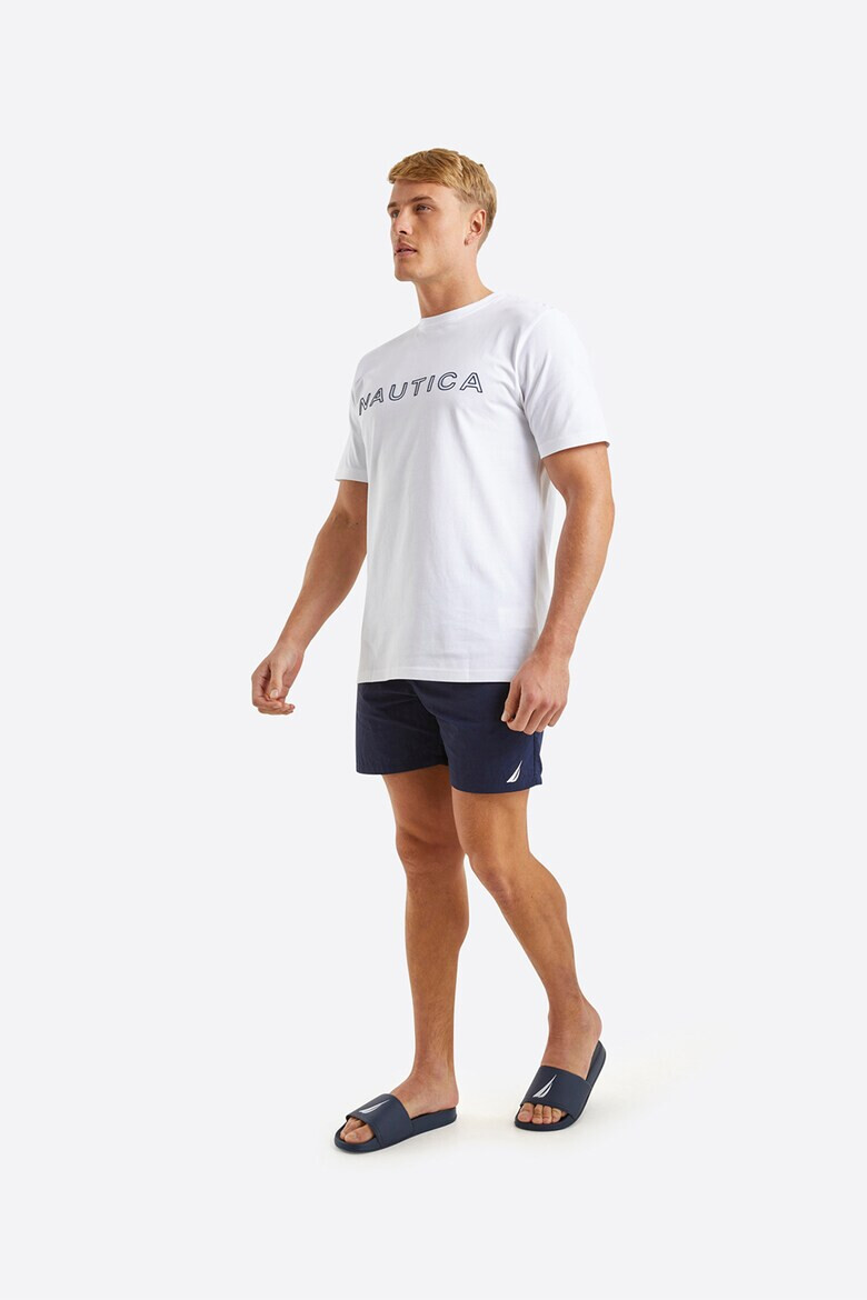 Nautica Памучна тениска Scuttle с лого - Pepit.bg