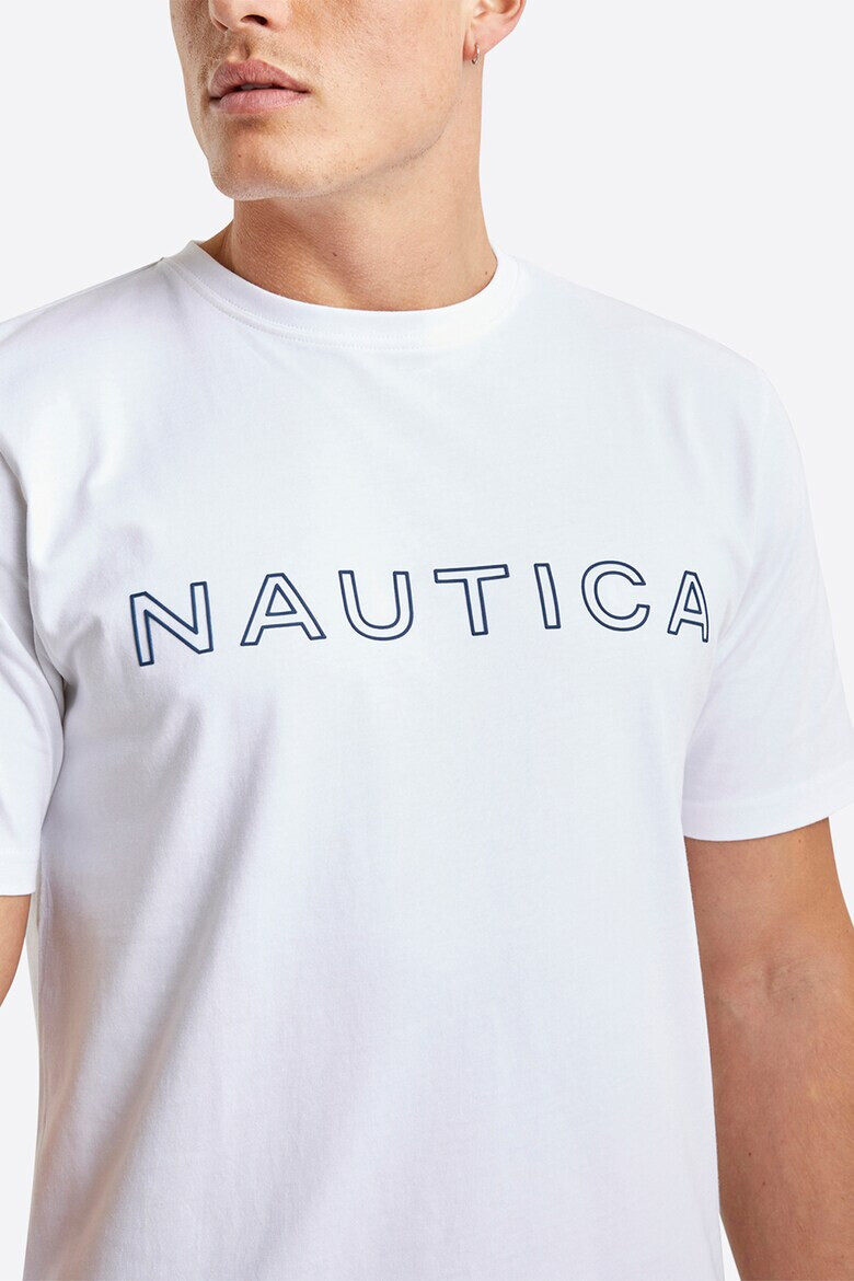 Nautica Памучна тениска Scuttle с лого - Pepit.bg