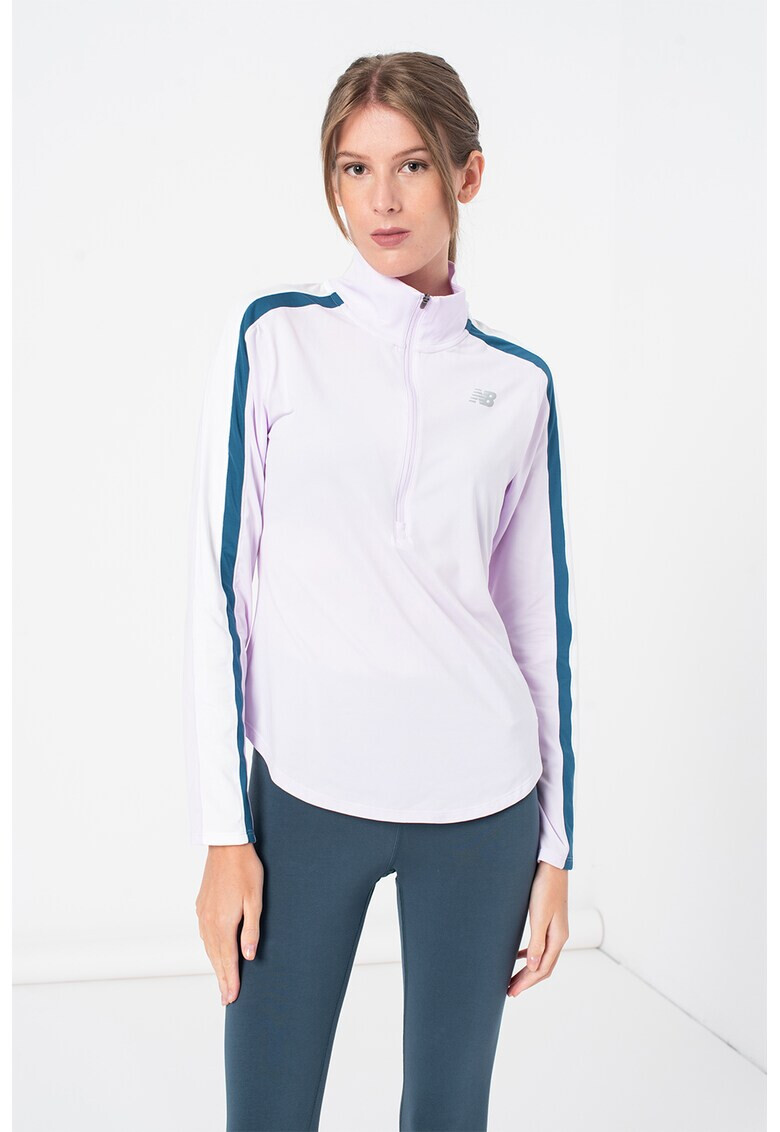 New Balance Блуза за бягане Accelerate с къс цип - Pepit.bg