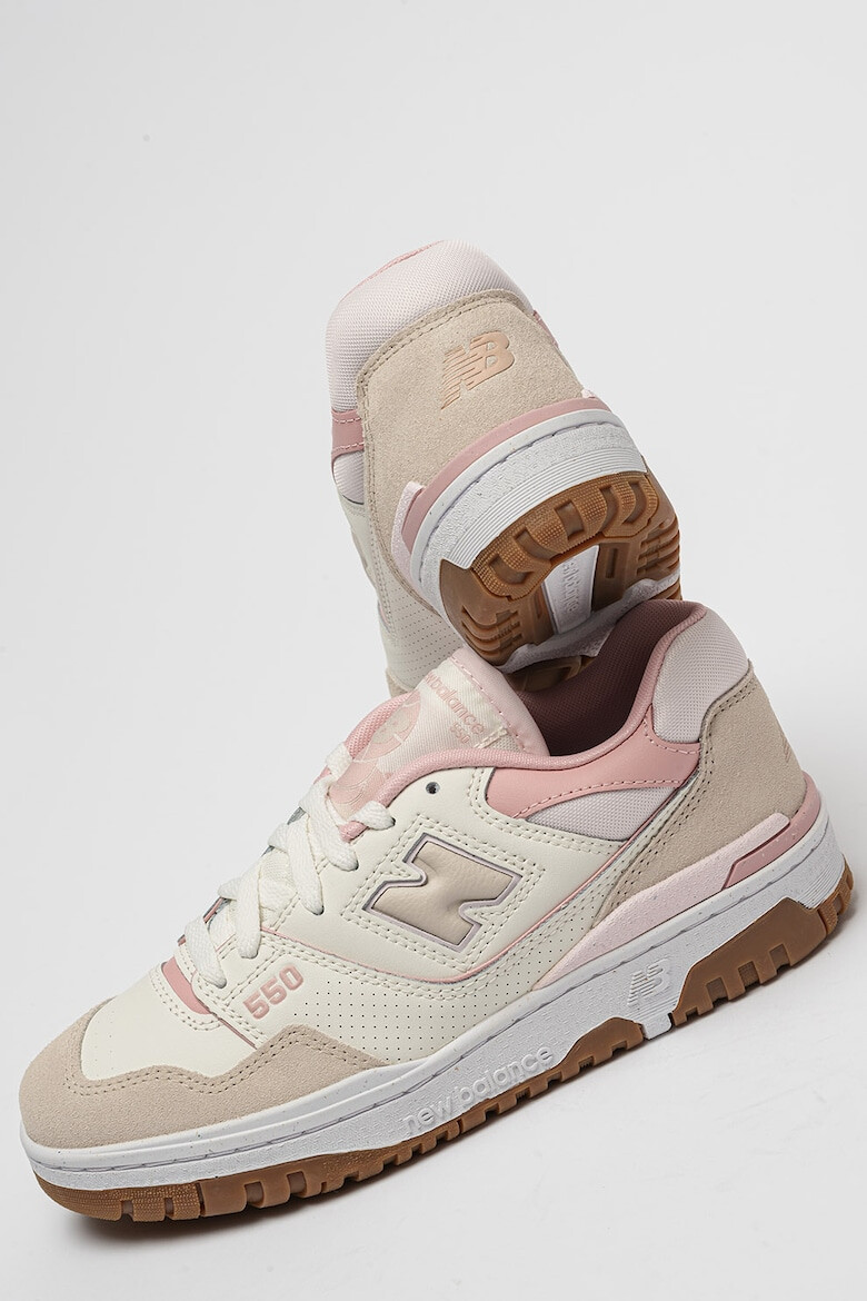 New Balance Кожени спортни обувки 550 с мрежа - Pepit.bg