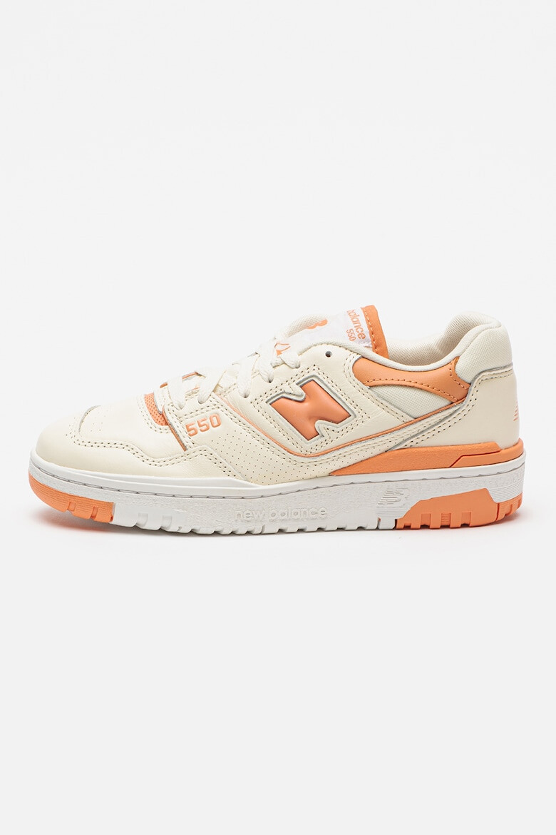 New Balance Кожени спортни обувки 550 с текстил - Pepit.bg