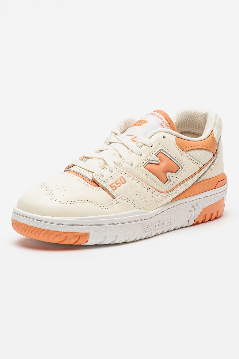 New Balance Кожени спортни обувки 550 с текстил - Pepit.bg