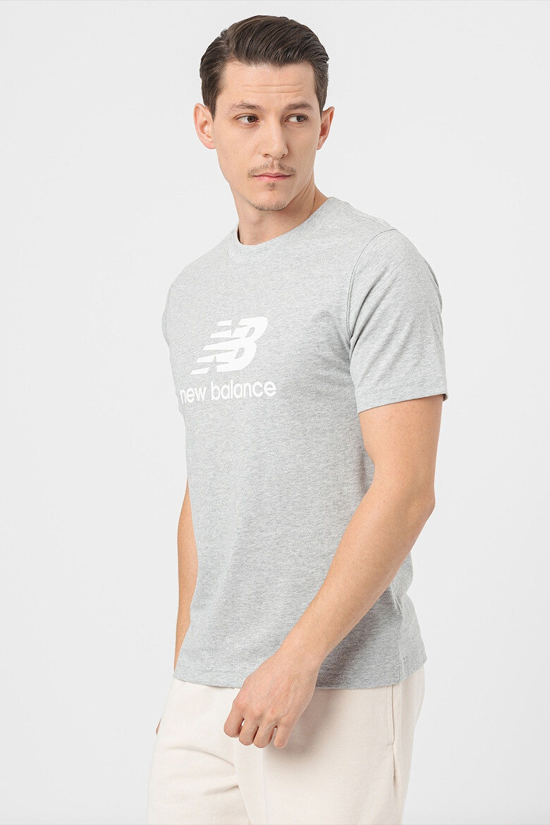 New Balance Тениска с овално деколте и лого - Pepit.bg